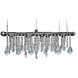 Industrial 8 Light 29 inch Mini-Banqueting Linear Suspension Chandelier Ceiling Light